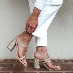 KAANAS Bali Naked Gold Yute Heels